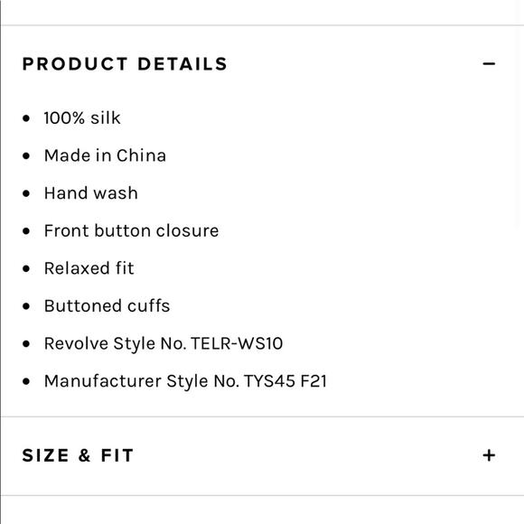 Revolve - Tell Your Friends Dolman Silk Shirt in Plaisantin Cream & Black - Picture 8 of 8